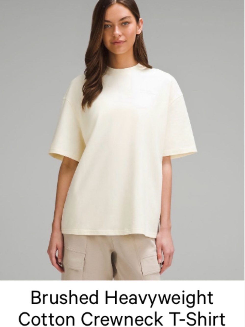Lululemon Brushed Heavyweight Cotton Crewneck T-shirt